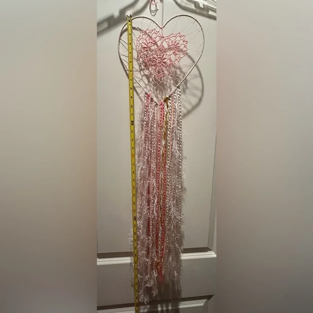 Handmade Crochet Heart Dreamcatcher - Large 33